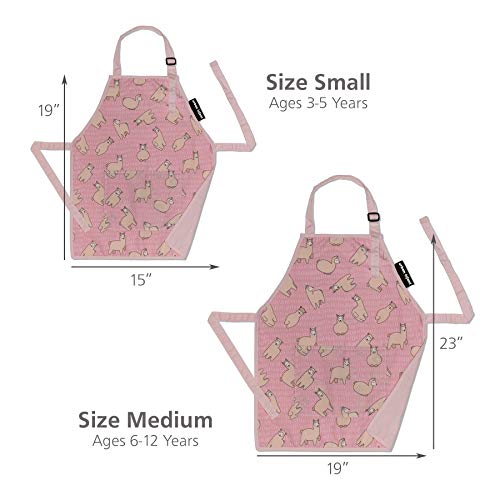 Urban Infant Little Helper Kids Apron - Children's Cooking Art Gardening - Toddler Boys And Girls - Llamas #TOP2