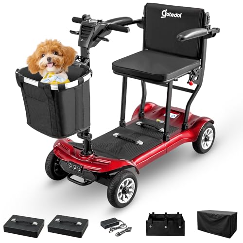 Mobility Scooter for Adults Seniors Driving 22 Miles, 42Lbs Lightweight Folding Electric Airlines...