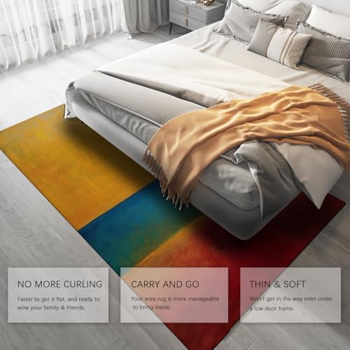 Grand tapis décoration maison design gris vert élégant - 5