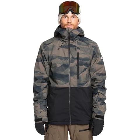 Quiksilver Men's Mission Printed Snow Jacket Cover