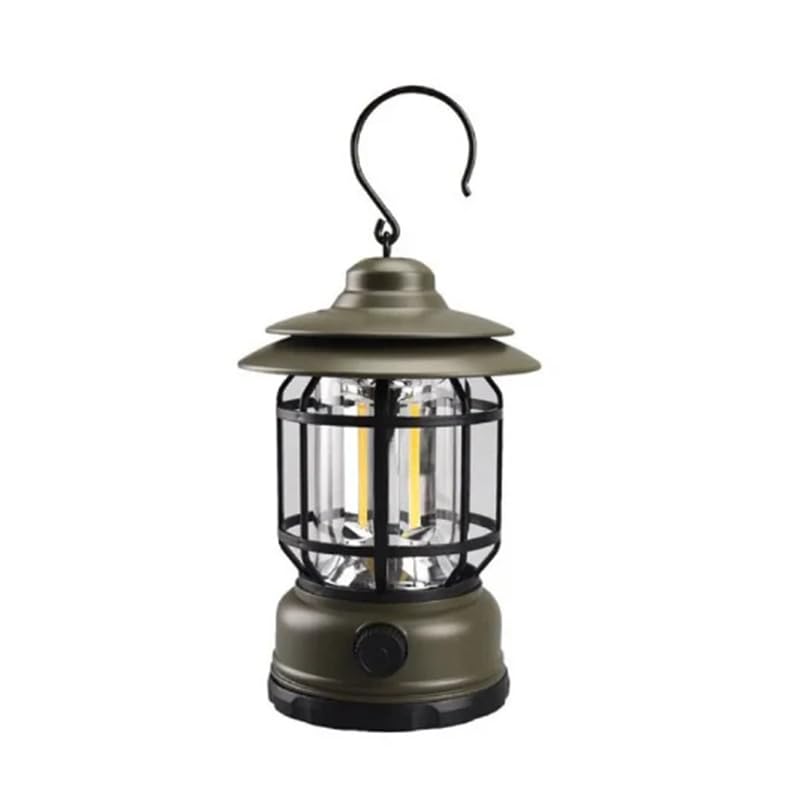 Camping Lantern, Battery Operated Portable Tent Lantern Lamp with Foldable Hook, Water Resistant Emergency Tent Lights, LED Hanging Light Bulb for Outdoor, Emergency, Fishing, Hiking & Camping