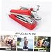 Hemobllo 2 piezas Mini Máquina de Coser Manual Portátil Unidades Ligera y Compacta para Reparación Rápida de Tejidos para Hogar y Viaje Colores Rojo y Imagen de Hemobllo 2 piezas Mini Máquina de Coser Manual Portátil Unidades Ligera y Compacta para Reparación Rápida de Tejidos para Hogar y Viaje Colores Rojo y