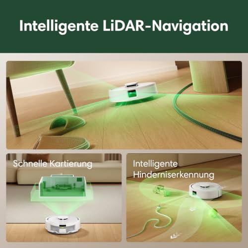 iRobot Roomba Mini Saugroboter mit Wischfunktion, AutoEmpty Basis, LiDAR – Ansicht 4