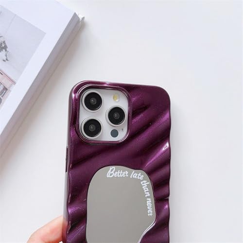 Coque Souple en Silicone Mirror 3D Wave pour iPhone 15 Max - 3