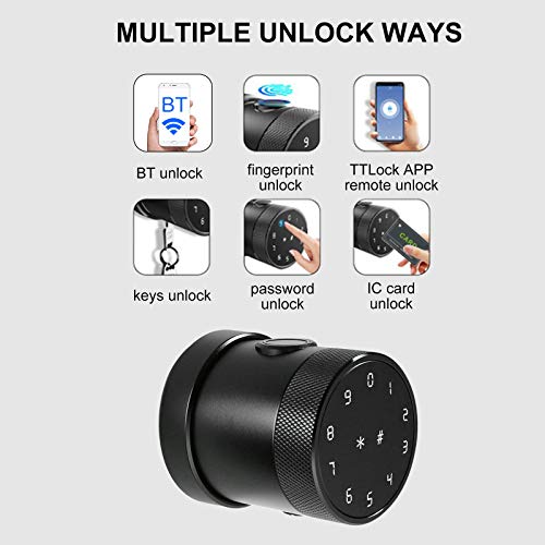 Cigooxm Bloqueio de porta de segurança antifurto inteligente Impressão digital eletrônica BT Lock AP