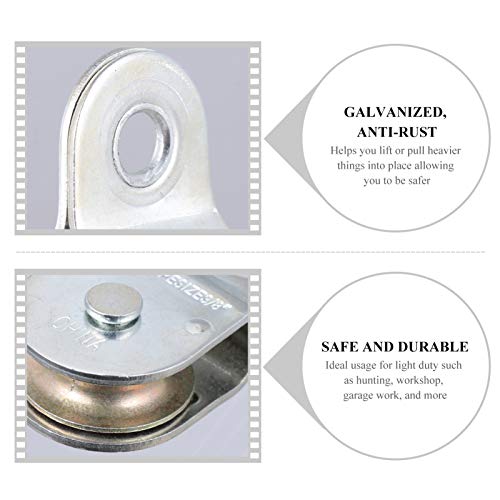 ULTECHNOVO 2 Pcs LAT Polia Da Polia Do Cabo de 360 Graus de Rotação Da Roda de Tração de Fixação DIY