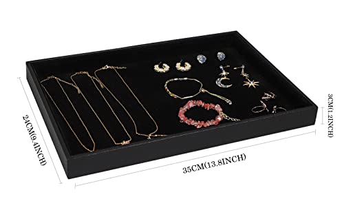 Image of Wudygirl Jewelry Tray Jewelry Organizer Bracelet Watch Storage Earrings Holder Organizer Showcase Stackable Tray for Drawers