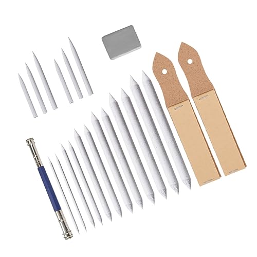 Hohopeti Art Pencils for Sketching 22pcs Sketch Tool Set Drawing Pencil Set Erasers Sandpaper Paper Random Color