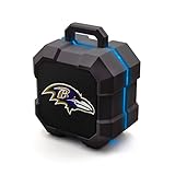 SOAR NFL Shockbox LED Wireless Bluetooth Speaker, Baltimore Ravens