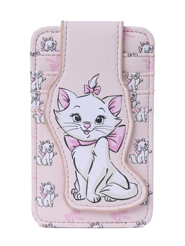 Image of Disney Card Holder Women Slim Wallet Marie Aristocats Cat Pink