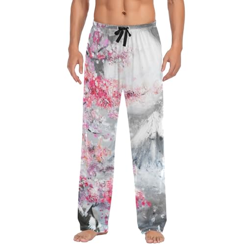 Snake Skin Reptile Men's Lightweight Open-Hem Lounge Pants