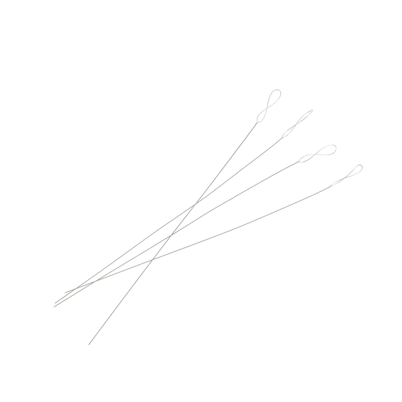 ULDIGI 4pcs Bead Embroidery Needles for DIY Jewelry Making Necklace Bracelet Metal High Polished Portable Set