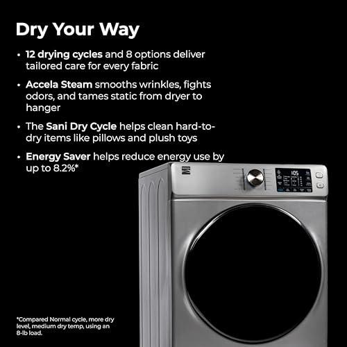 image for Kenmore 8.0 cu. ft. Front Load Electric Dryer with Wrinkle Guard & Acc