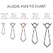 Alizeal Boys Unique Floral Tie and Pre-tied Adjustable Necktie for Kids, A-Orange+Royal Blue