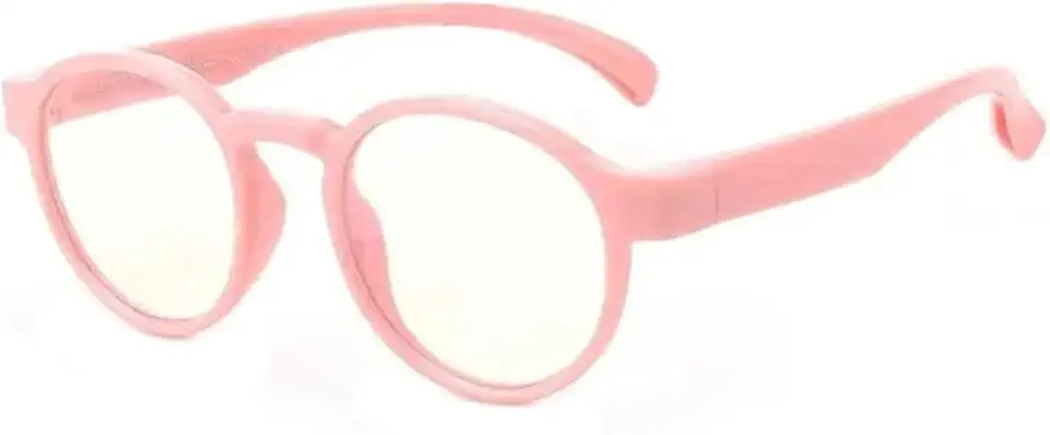 Reino Armação de Óculos Infantil Redondo, Flexível, 4 Cores, Unissex