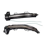 Descripción:Con marca E8 2 uds lente ahumada for Audi A4 S4 RS4 B9 2016-2019 A5 S5 RS5 luz de señal giro dinámica indicador espejo lateral intermitente secuencial(Blue-Yellow)