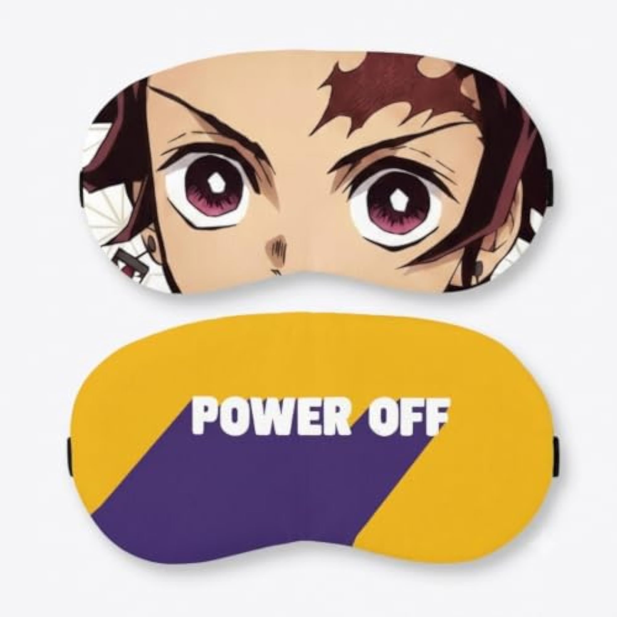 Power Off and Printed Cartoon Eye Mask for Sleep, Cute