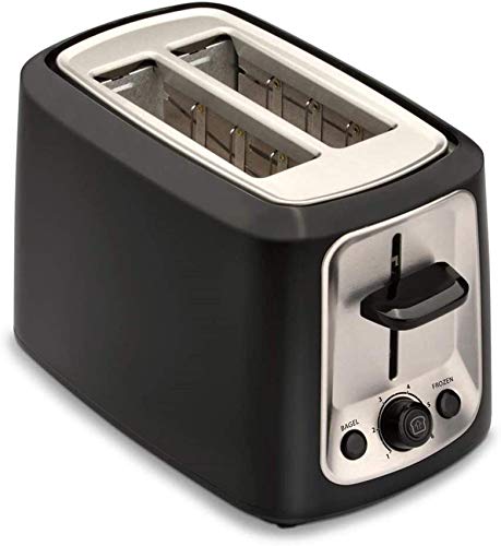 HYLK Retro-Edelstahl-Toaster,750 Wpower,2-Scheiben-Toaster mit 7 Toaststufen, Auftau- und Aufwärmfunktion