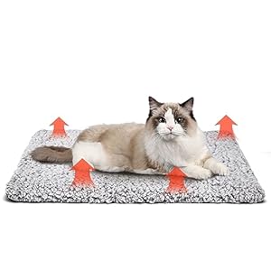 Nobleza Selbstheizende Decke für Katzen & Hunde， Wärmematte Heizdeckem/Heizmatte， Katzendecke， Waschbare Hunde Thermodecke， 50 x 70cm