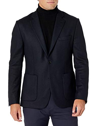 J.Lindeberg Men's Soft Wool Blazer, JL Navy, 44