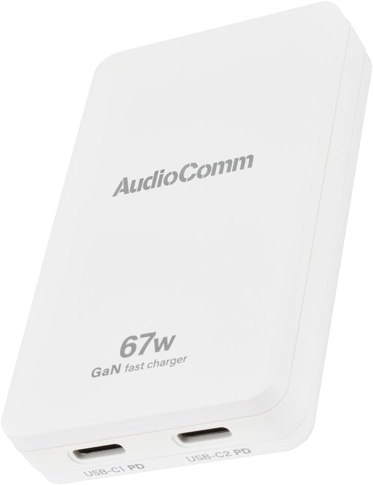 AC充電器 急速充電 PD対応 最大67W Type-C 2ポート 【付】 発熱を抑えるPPS機能付き ACチャージャー