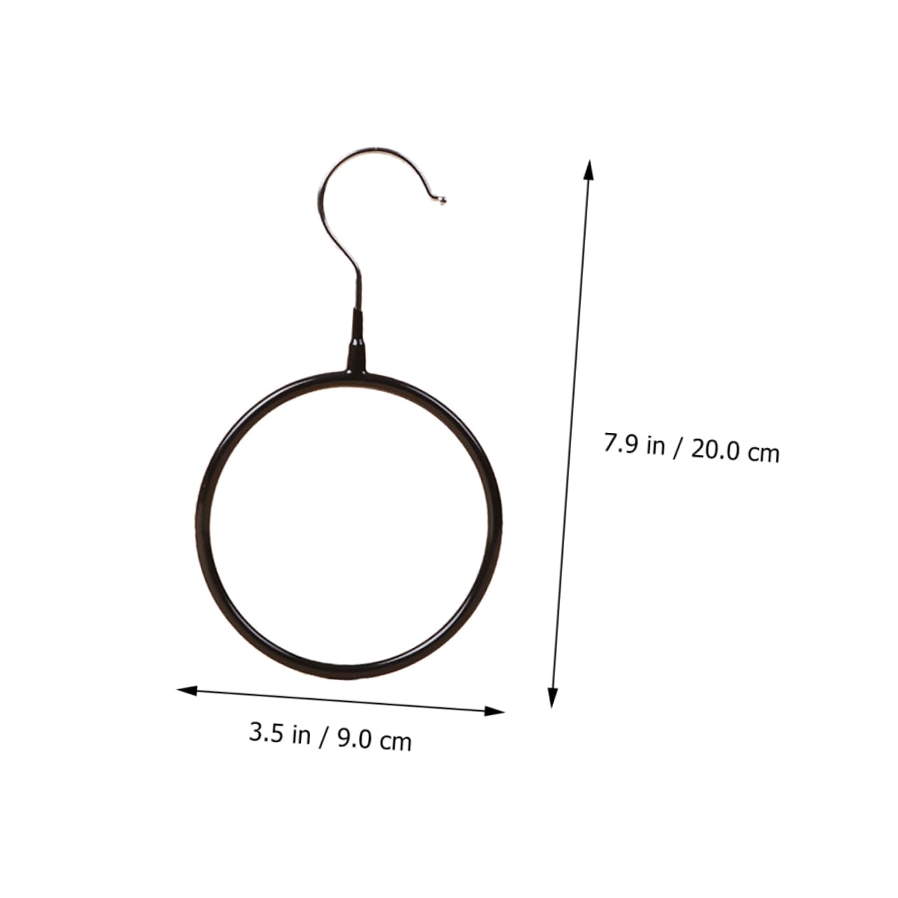 WHAMVOX Metal Ring Scarf Hangers 6pcs Set Storage Rack Scarf Storage Ring Hanger Necktie Holding