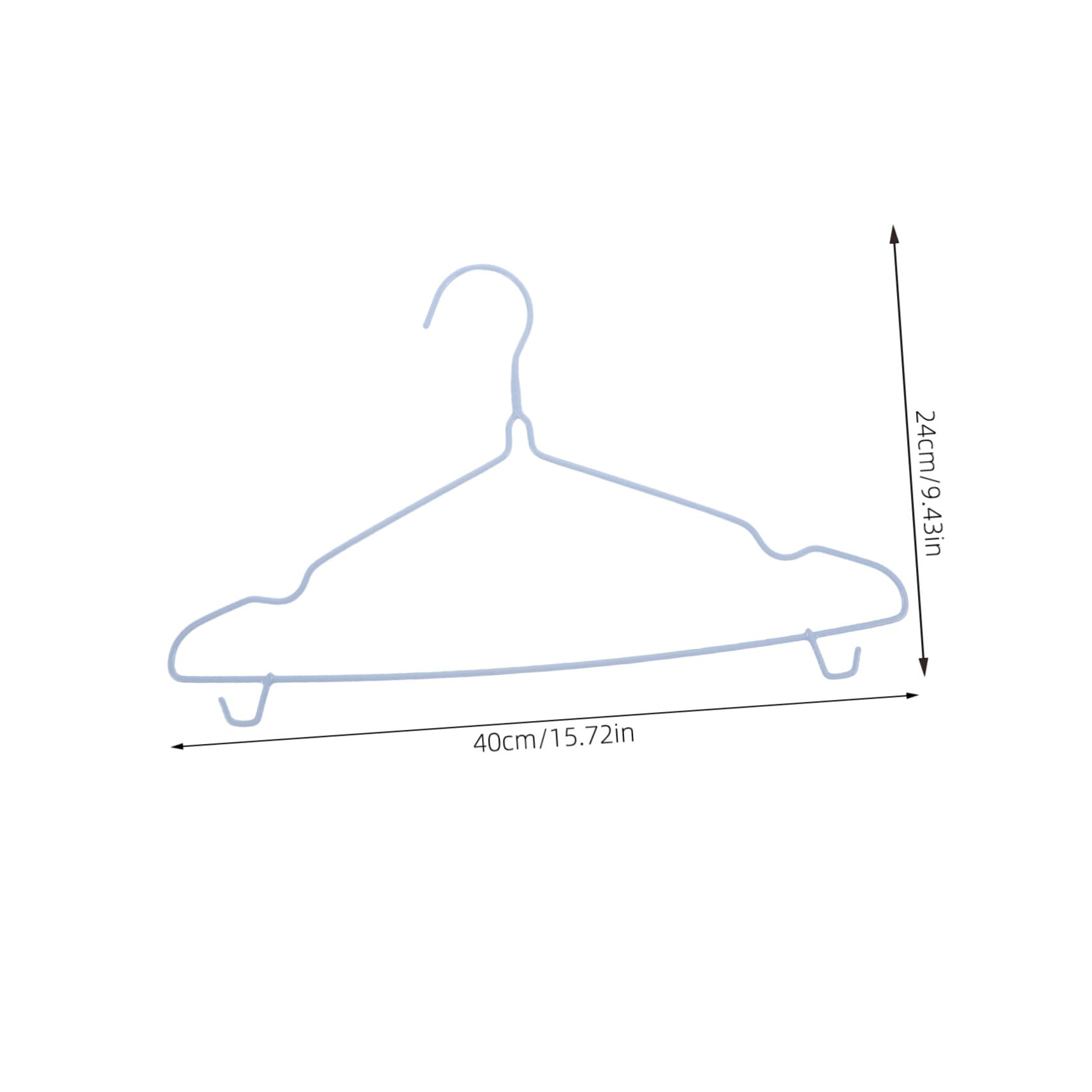 Ciieeo Convenient Hangers 10 Pack Anti-Skid Clothes Hangers Sturdy Material for Closet Clothes Drying No Scratch