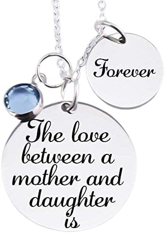 Mother, Daughter,Pendant, Mothers Day "The Love Between A Mother And Daughter Is" Forever" necklace