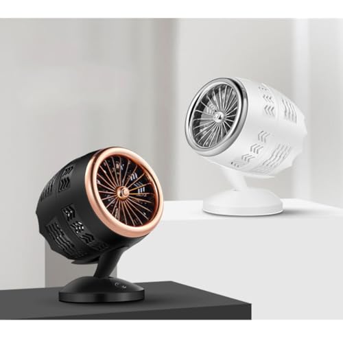 Mini ventilateur de table USB portable silencieux couleur or - 7