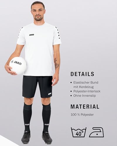 JAKO Herren Sporthose Manchester 2.0, Schwarz, S