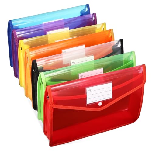 Pochettes avec porte-étiquette pour trier facilement les papiers de la maison