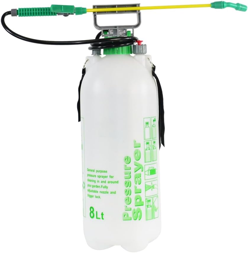 "Highpressure 5L pump sprayer, adjustable stainlesssteel nozzle