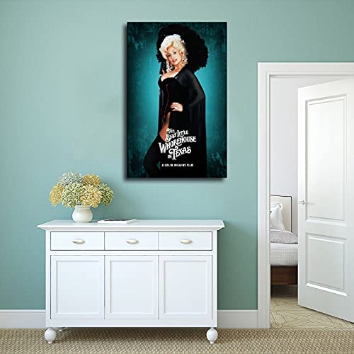 Chudao The Best Little Whorehouse In Texas Retro Movie Poster Art Aesthetics Restaurant School Dormitory 1 Canvas Poster Bedroom Decor Sports Landscape Office Room Decor Gift Frame:12×18Inch thumb #3