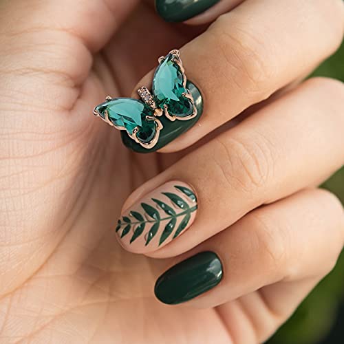 Osaladi 10Pcs Butterfly Pendants, Butterfly Charms For Bracelets, Butterfly Nail Charms, Crystal Butterfly Charms For Jewelry Making Diy Accessories #TOP2