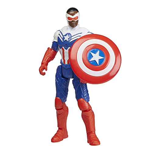 Marvel Mech Strike Mechasaurs, 4-Inch Captain America with Redwing Mechasaur Action Figures, Super Hero Toys for Kids Ages 4 and Up - image 3
