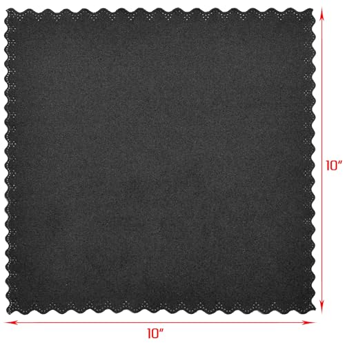 CYCLXY 12 Pack Sweat Absorbing Handkerchiefs,Microfiber Sweat Rags Towels for Men & Women,Small Sweat Cloth for Hand,Face,Hankies,Body,Exercise, Gym Black Handkerchief