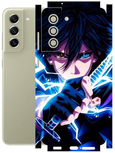 Image of AtOdds - Full Body Back Screen Guard Protector Film - Lamination Wrap Skin Sticker Compatible with Samsung Galaxy S21 FE (5G) | Scratchproof Matte Finish (Anime 42)