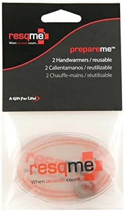 Prepareme by Resqme Transparent Reusable Handwarmers, Pack of 2