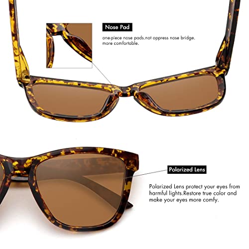 MEETSUN Polarized Sunglasses for Women Men Trendy Retro Square Shades by MEETSUN - Used condition - Image 6