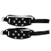 2x Black Anti Slip 7 Steel Stud Teeths,Compact Ice Cleats,Climb Walker Walking Snow Ice Cleat One Size Fit All,By KeepooMan