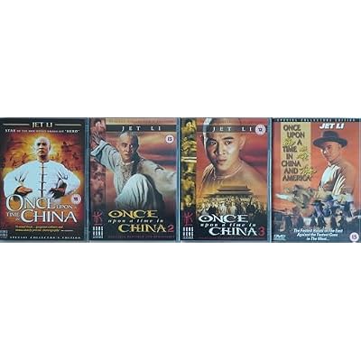 ONCE UPON A TIME IN CHINA 1-4 COMPLETE JET LI COLLECTION / 1. PART 1 / 2. PART 2 / 3. PART 3 / 4. ONCE UPON A TIME IN CHINA AND AMERICA = ULTIMATE 4x DVD UK SET