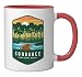Congaree National Park Ceramic Mug, Red/White