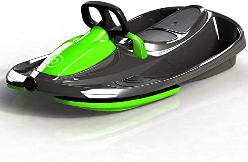 Gizmo Riders Stratos Snow Sled for Kids 2 Person Steerable Snow Bobsled, Kids Sled, Toddler Sled for Ages 3 and Up, Plastic Sled with Brake & Anti-Slip Seat, Racing Sleds for Kids, Holds 250 lbs