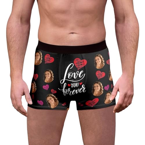 Genérico Calzoncillos con Estampados novedosos para Ropa Interior cómoda elástica Transpirable y Ideal Uso Diario (Black, M)