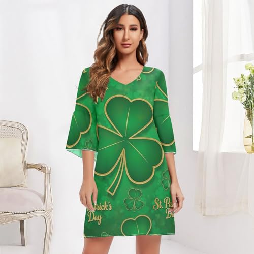 Robe d'été verte manches 3/4 : la solution confort pour la Saint-Patrick sans complexe - 6