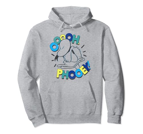 Sweat Donald Duck Disney Ooooh Phooey, Hoodie Bleu Marine en Coton pour Homme