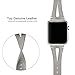 Secbolt Leather Bands Compatible with Apple Watch Band 38mm 40mm 41mm iwatch SE Series 9 8 7 6 5 4 3 2 1, Slim Strap with Breathable Hole Replacement Wristband Women, Grey