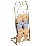 Household Products Cat Shaped Slippers Rack, Living Room Floor Multi Layer Wrought Iron Shoe Rack Simple Bathroom Toilet Slippers Shelf Dormitory Shoe Rack, for Entryway Bathroom Living Room