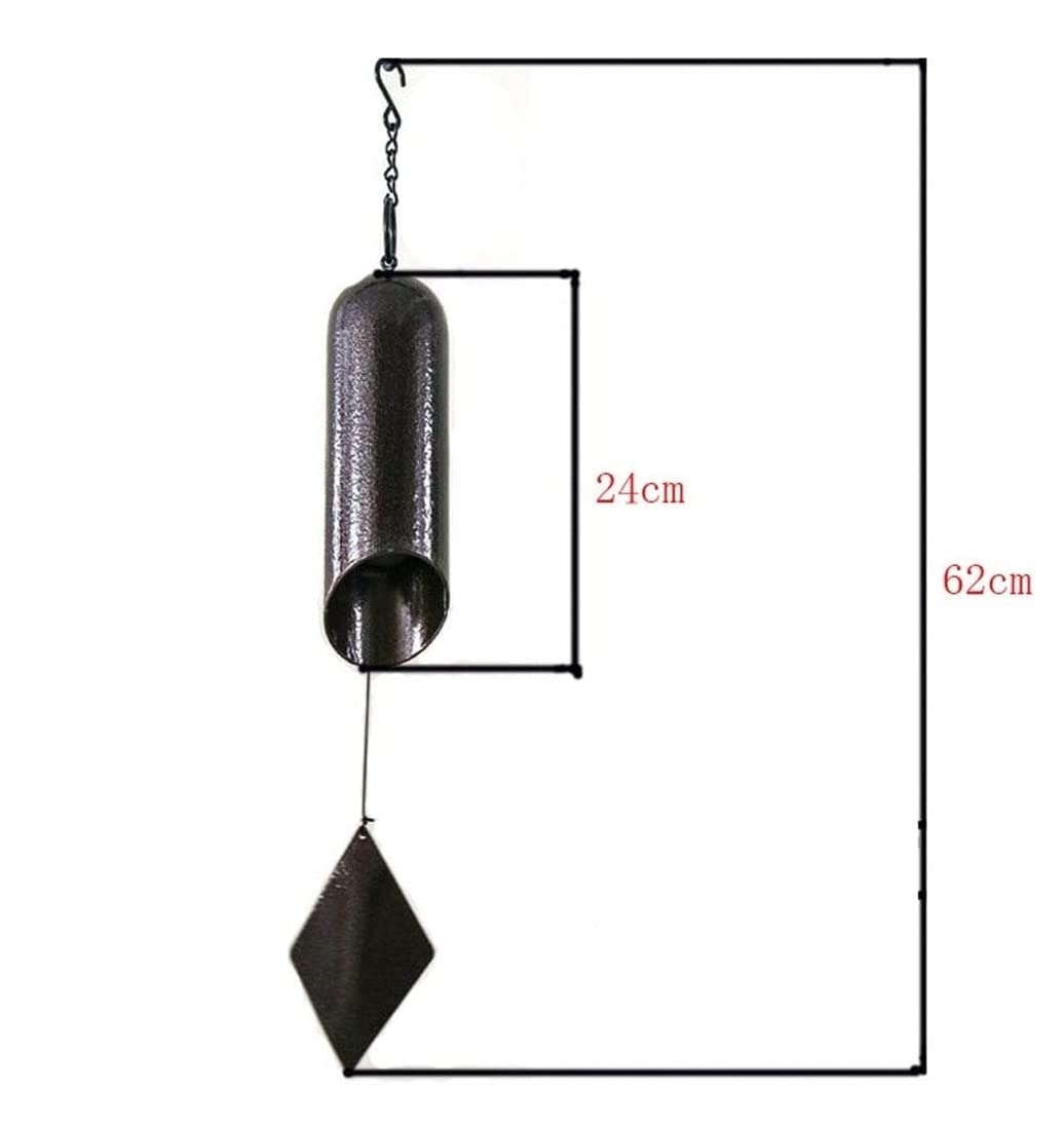 Carillon a Vent pour Maison Carillon Éolien en Fer À Tube Unique Décorations De Jardin en Plein Air Cloche Suspendue pour Le Jardin À La Maison Décoration Intérieure
