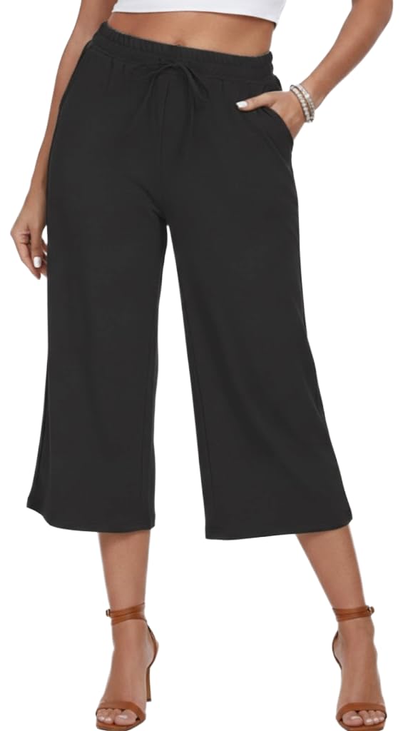 diaz Women Cotton Stretchable Capri | Slim/Regular Fit | Breathable Yoga, Gym & Lounge Wear | High-Waist Stretchable 3/4 Length Leggings|Capri Pants for Womens – Pack of 1-picture-0